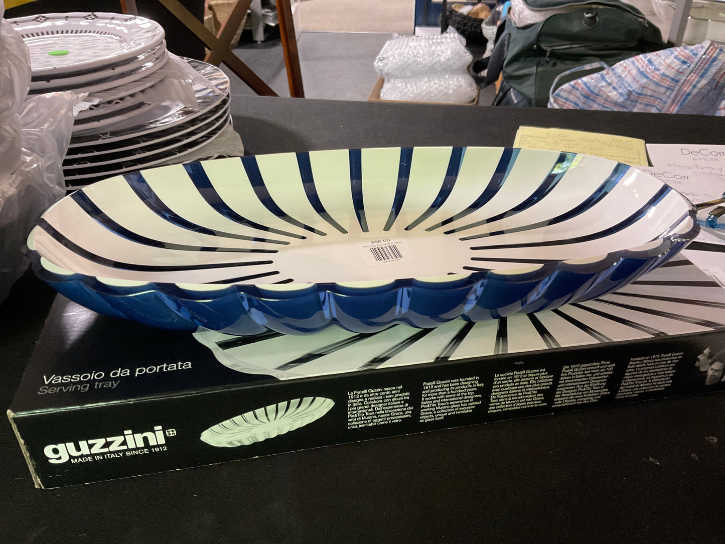 Grace Serving Tray-Navy