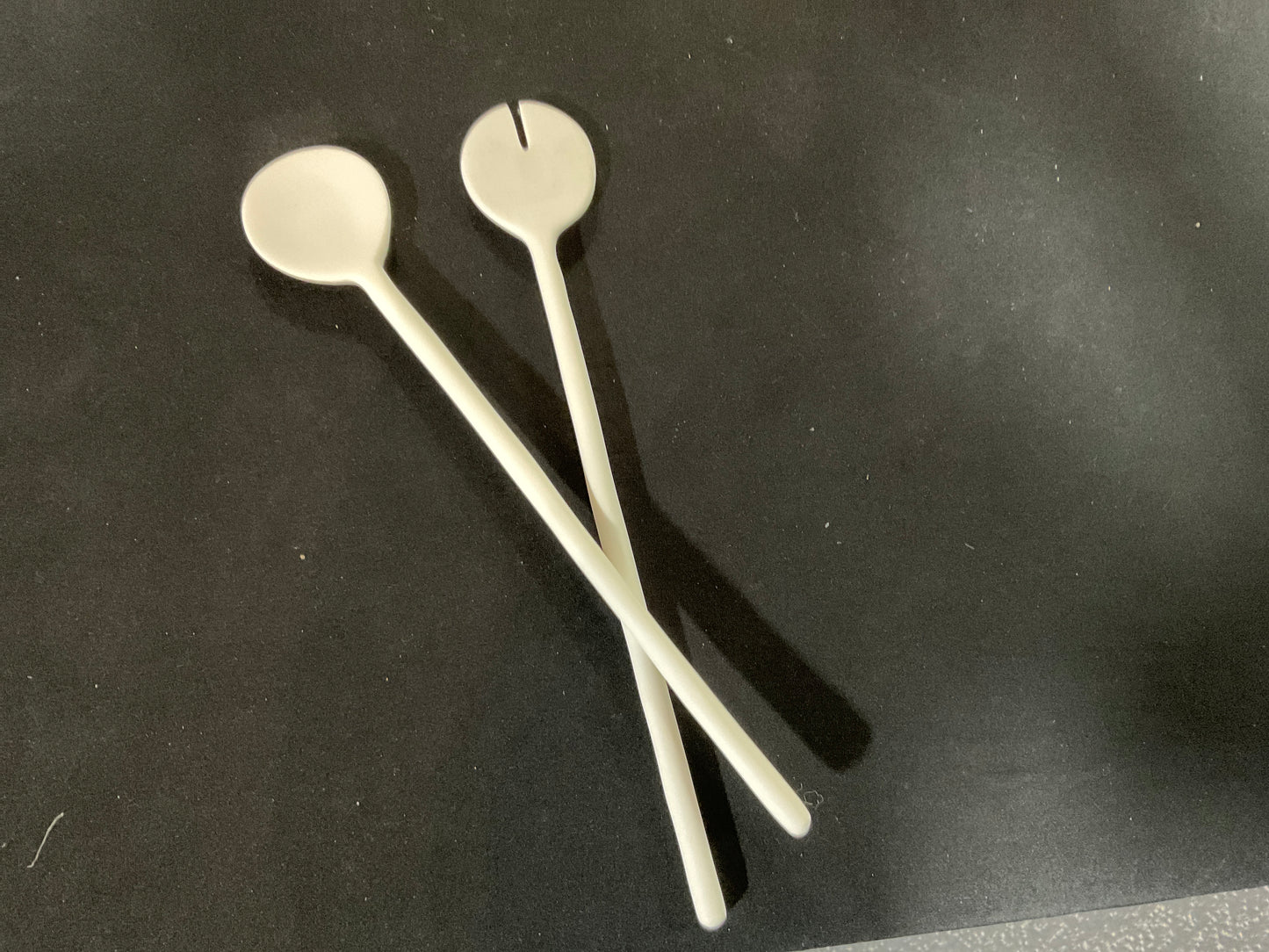 White Resin Serving Set