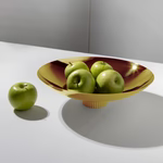 Striations Fruit Bowl, Gold