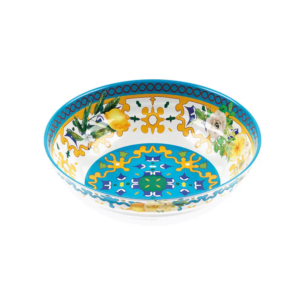 TABLE DECOR - Large Bowl: MED BLUE