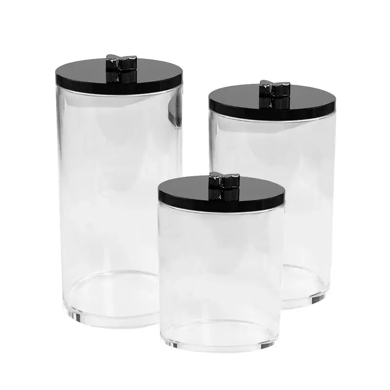 SET OF 3 CRYSTAL JARS WITH BUTTERFLY SIZE X, SIZE X AND SIZE X