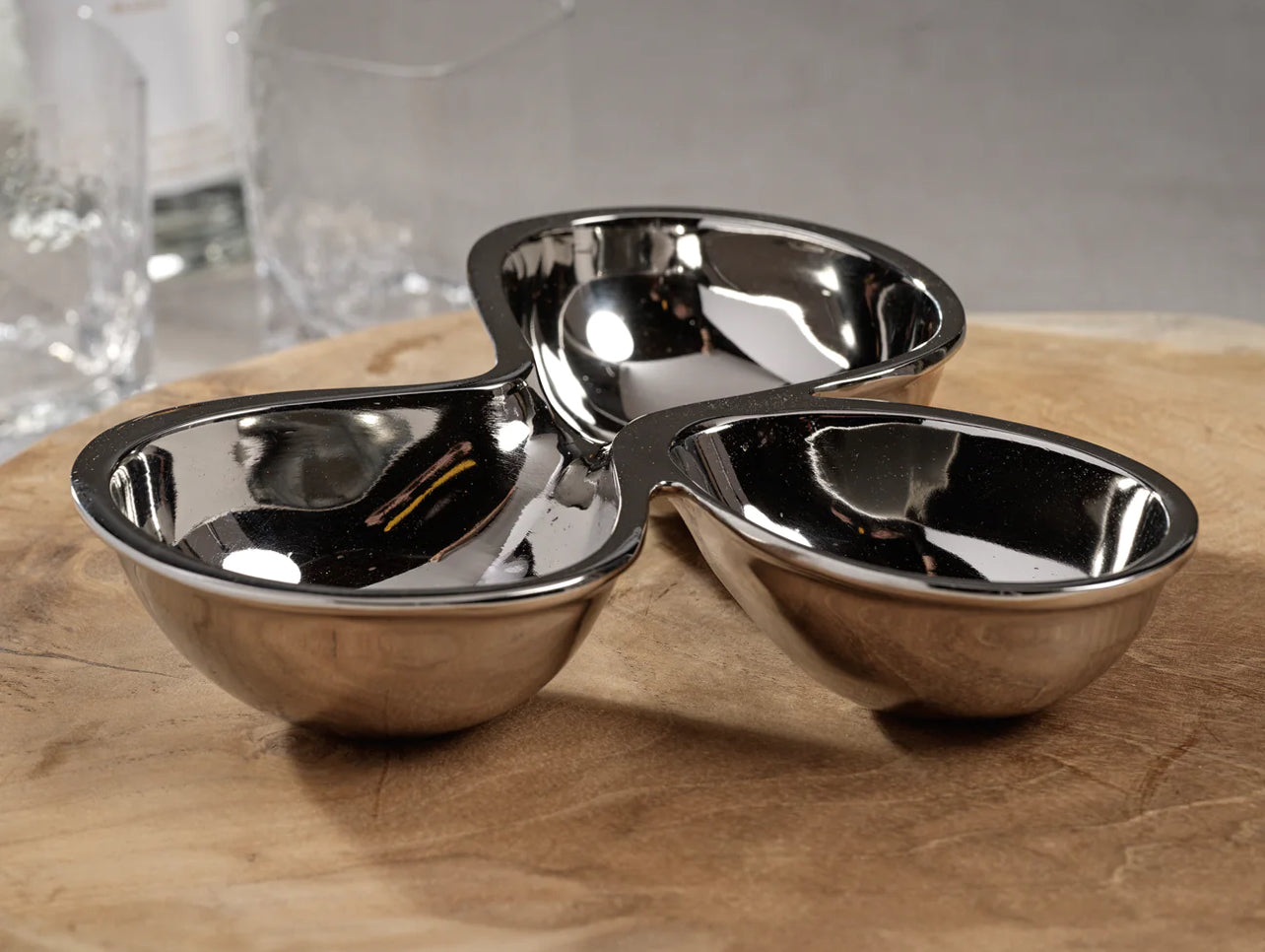 PUNTA MITA COCKTAIL BOWL SET SILVER