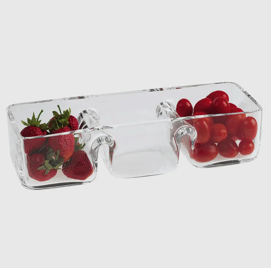 TRISTA 3 SECTION DISH