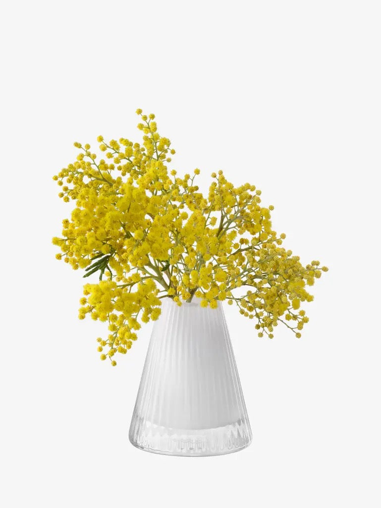 Beacon Candle Holder/Vase H4in White/Cha