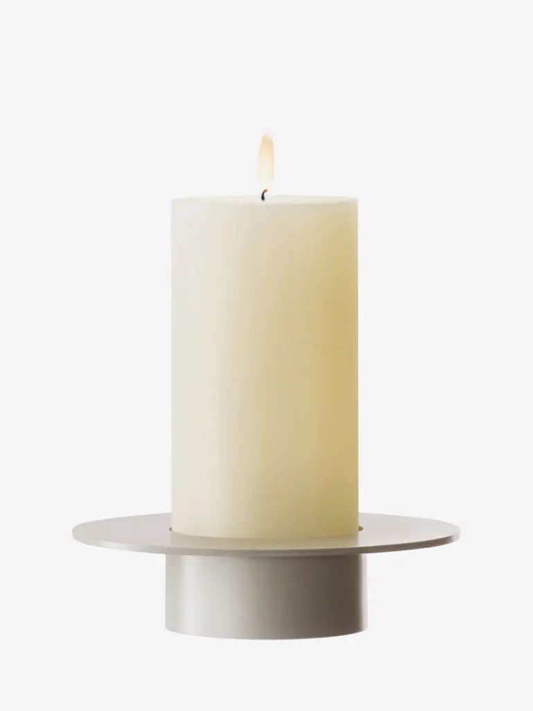 Beacon Candle Holder/Vase H13.5in White/