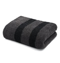Black/Grey Stripe Throw