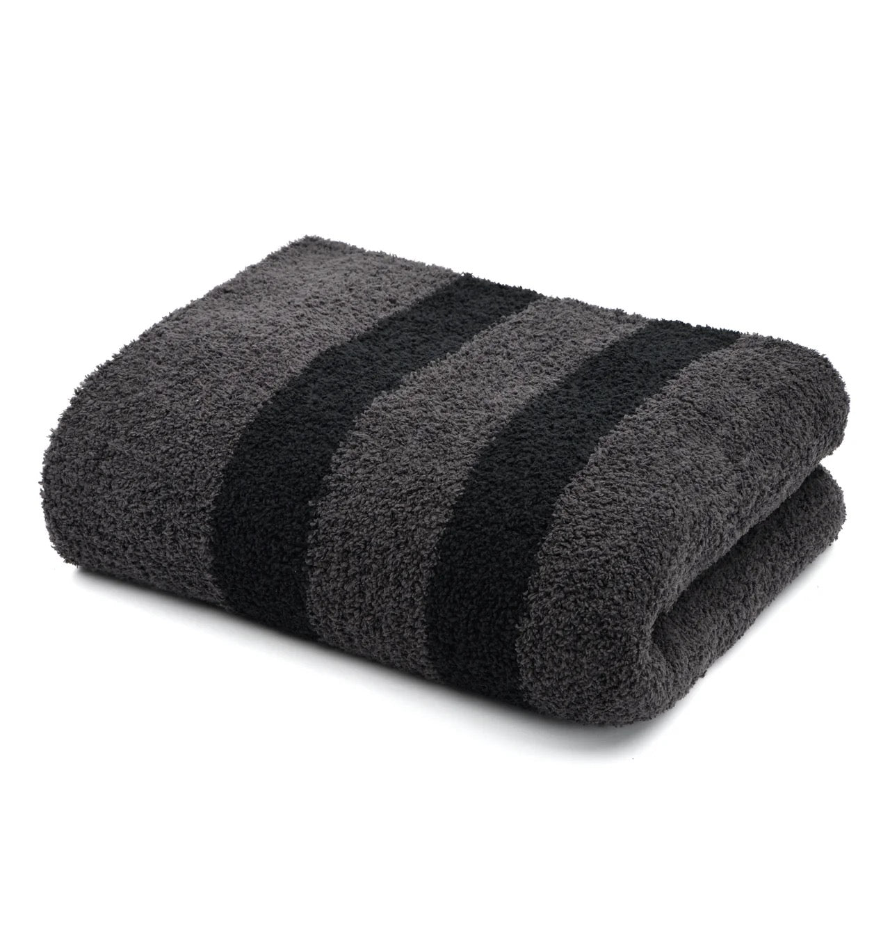 Black/Grey Stripe Throw