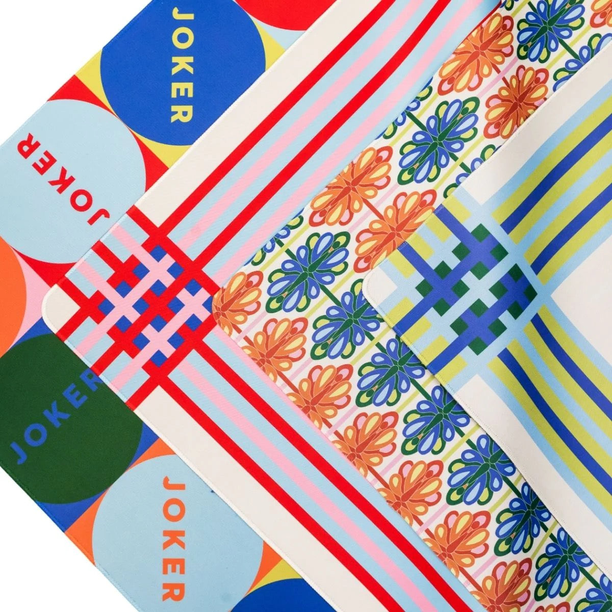 MOD JOKER & PLAID DOUBLE-SIDED MAHJONG MAT
