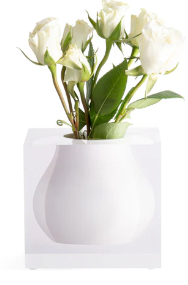 Mosco bud vase white
