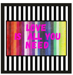 LOVE IS ALL U NEED COASTER