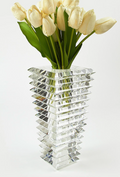 Inverted Cut Glass Vase-Large