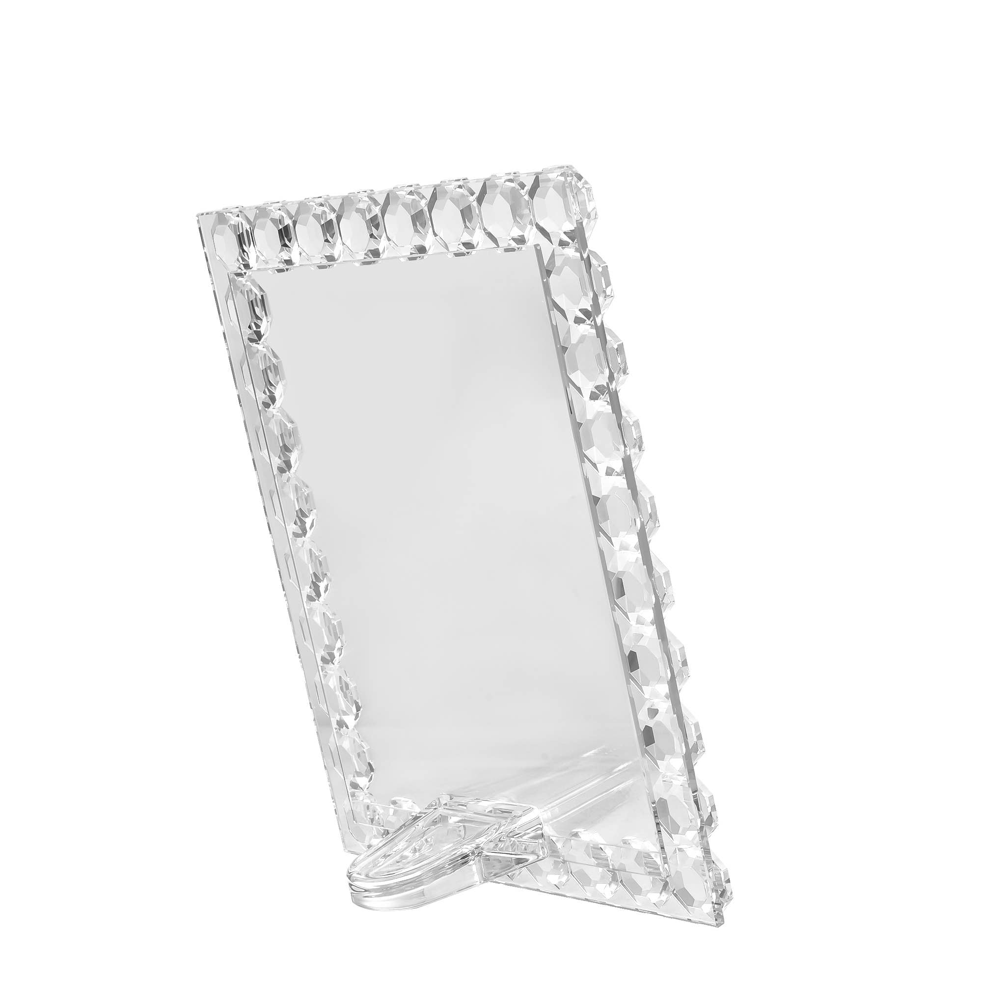 Octagon Crystal Picture Frame: 4x6