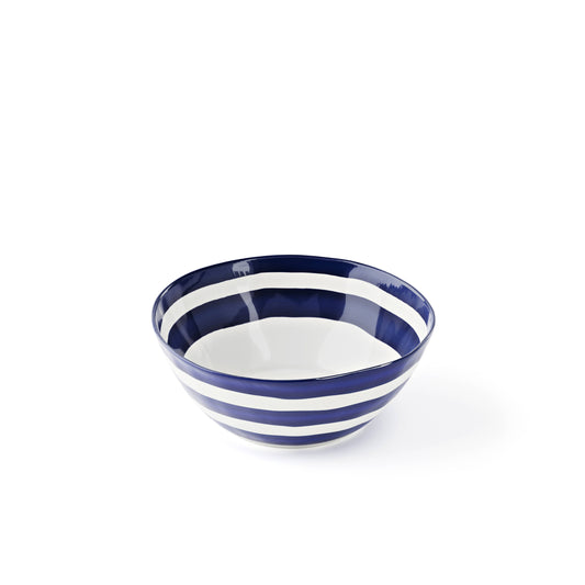 TABLE DECOR - Large Bowl: MED BLUE