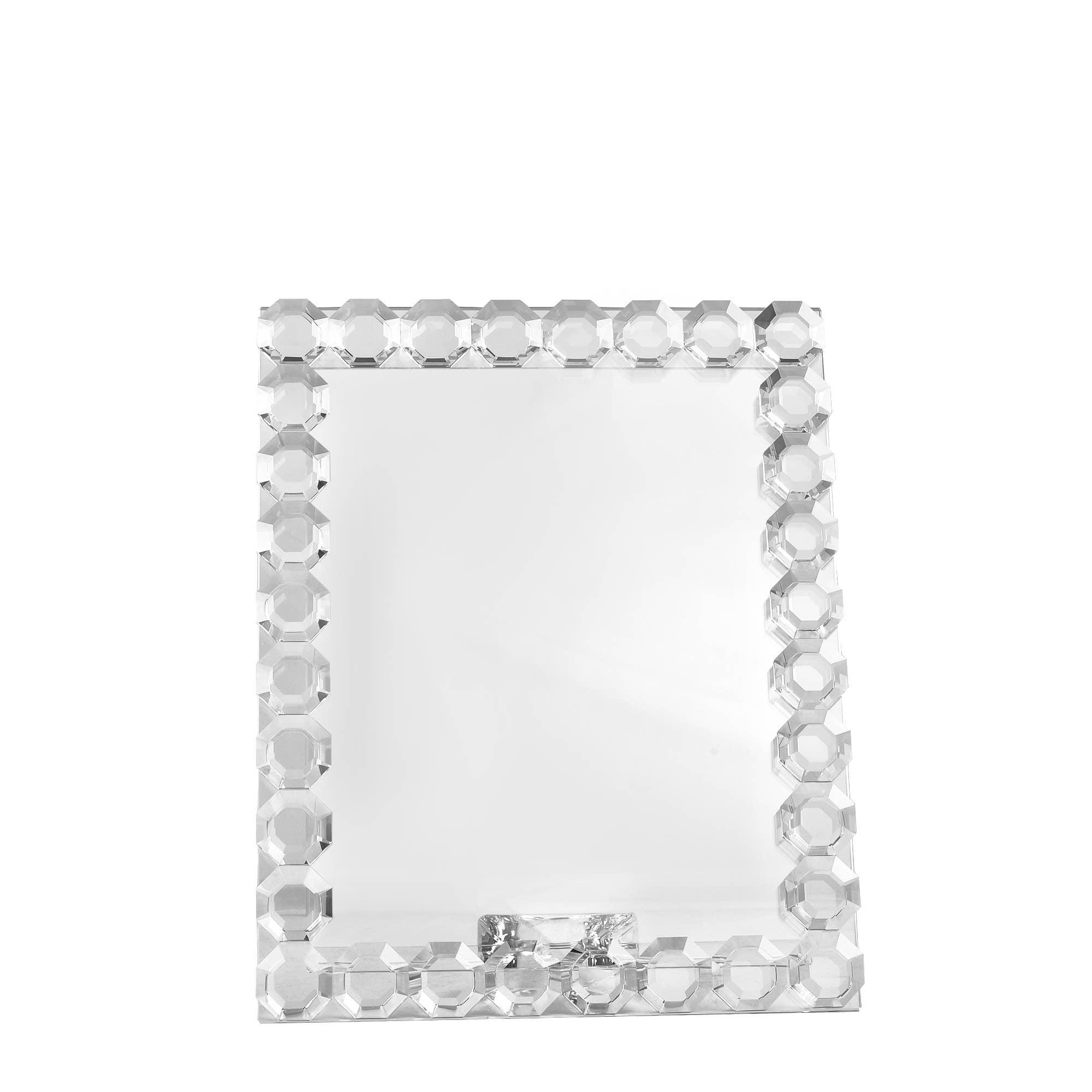 Octagon Crystal Picture Frame: 4x6