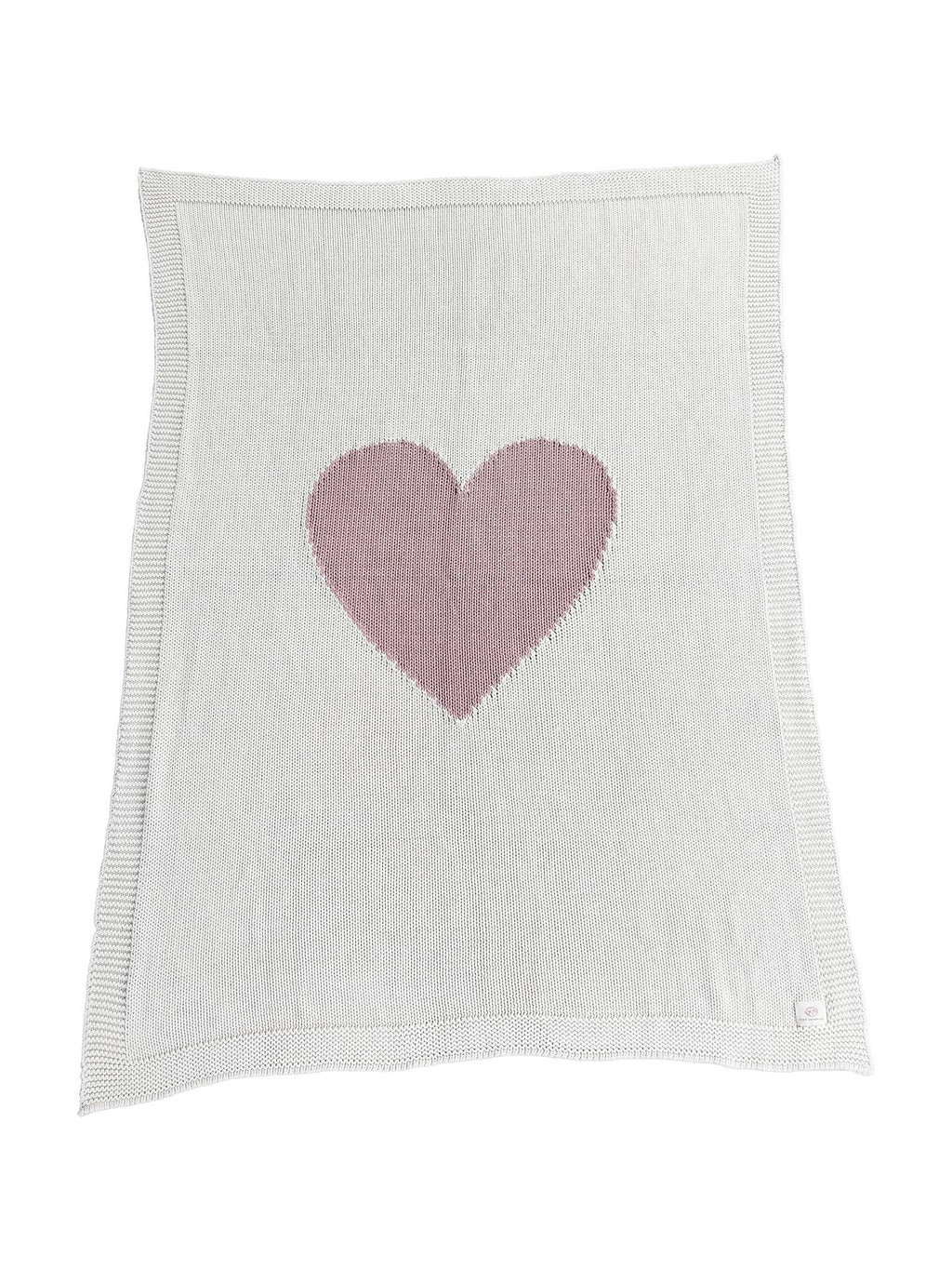 Baby Love - Pink -  Baby blanket - 100% organic cotton