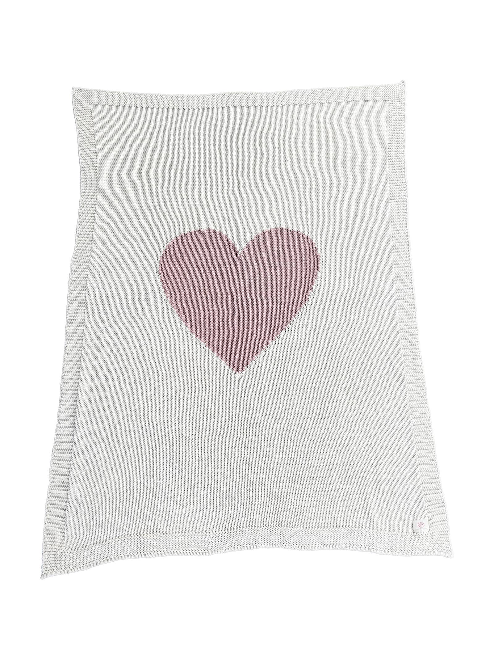 Baby Love - Pink -  Baby blanket - 100% organic cotton