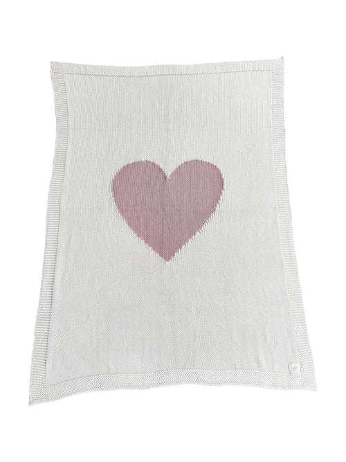 Baby Love - Pink -  Baby blanket - 100% organic cotton