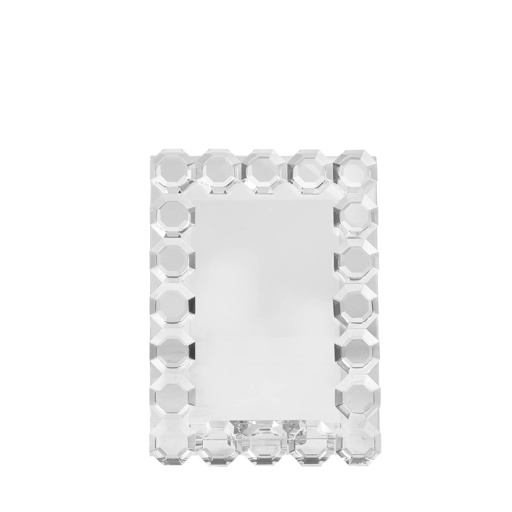 Octagon Crystal Picture Frame: 4x6