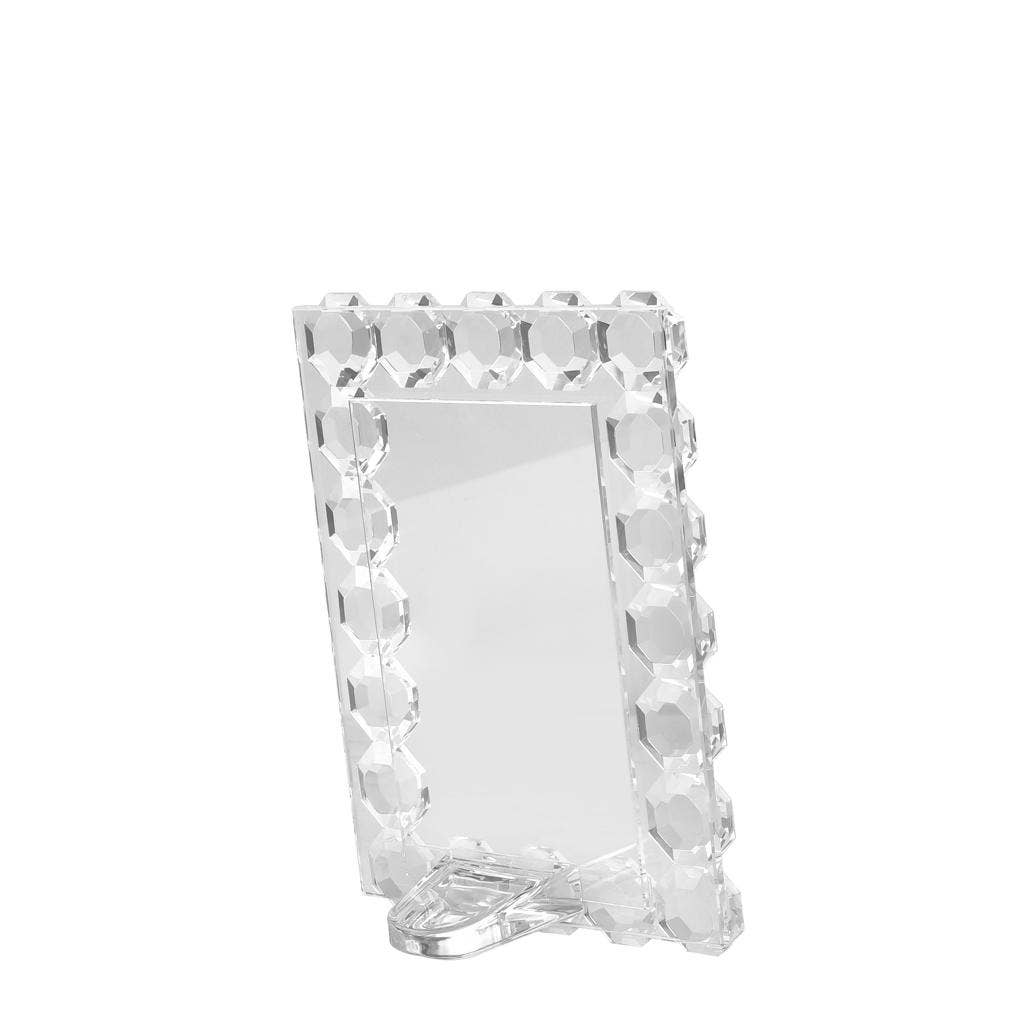Octagon Crystal Picture Frame: 4x6