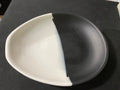 LARGE ROUND PLATTER BLK/WHITE