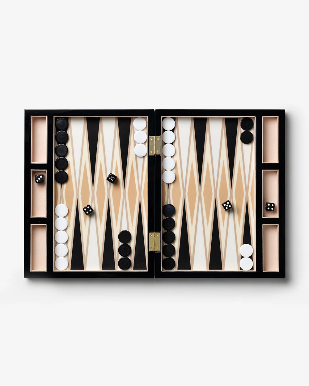 LACQUERED BACKGAMMON