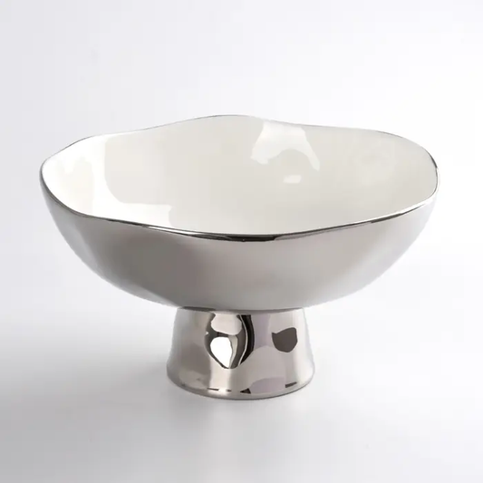 White Footed Bowl