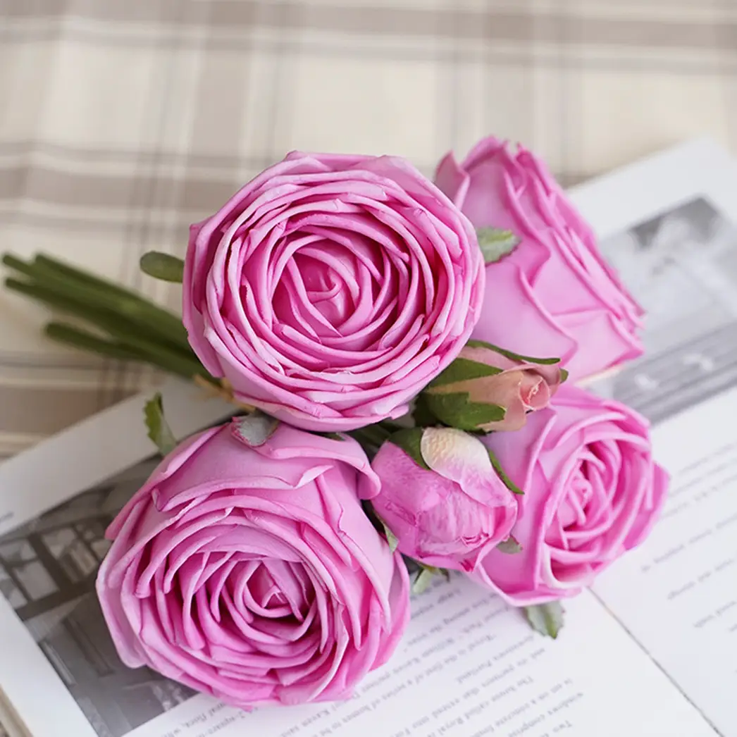 6-stem Bundle-Real Touch Rose Bouquet