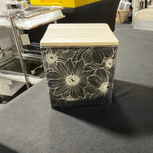Black Floral Candle-Super