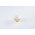 White and Gold Snack Bowl