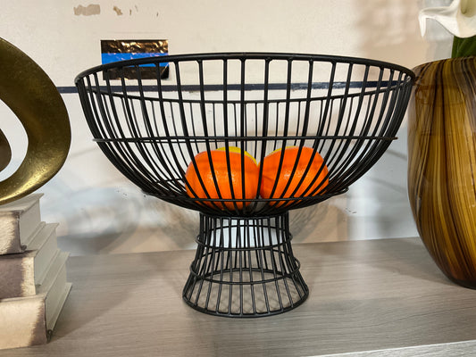 Black Comet Footed Bowl-Large