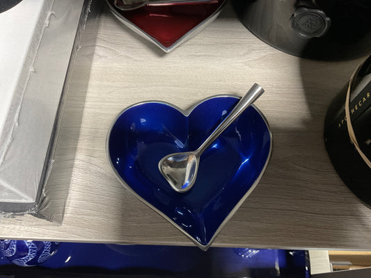 Birthstone September/Sapphire Heart with Spoon