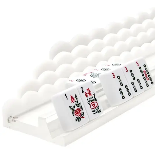 White Acrylic Mahjong Racks