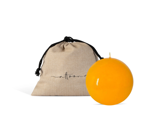 4” Ball Candle Yellow