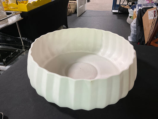 White Ceramic Bowl-16 inches
