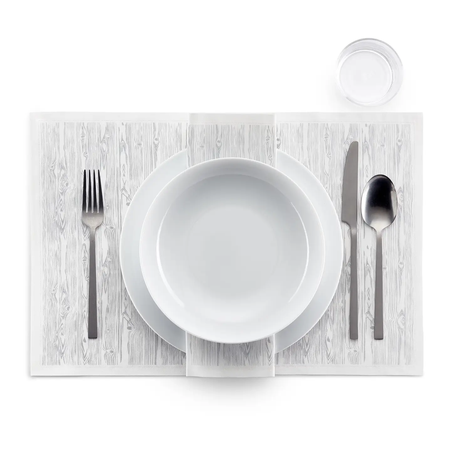 Silver Wood Cotton Placemats (6)