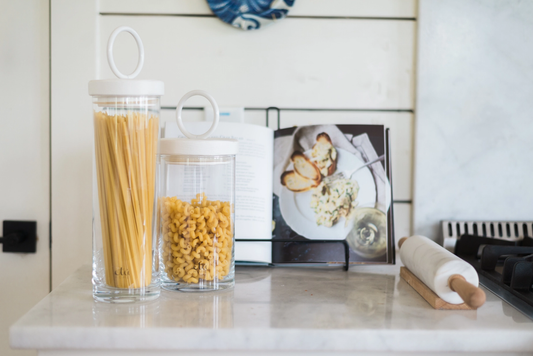 White Iron Top Canister-Small