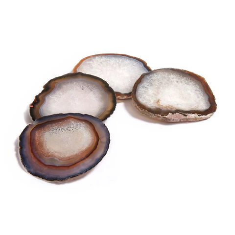 Gemstone Agate Coasters-Set of 4