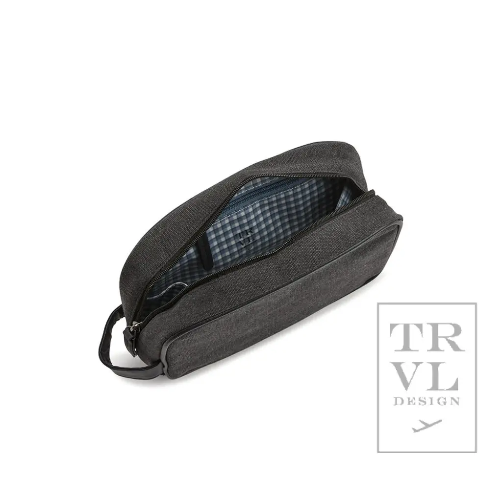 Men's Kit Case - Toiletry Bag Coated Canvas Indigo