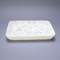 SQUARE TRAY LARGE WHITE SWIRL