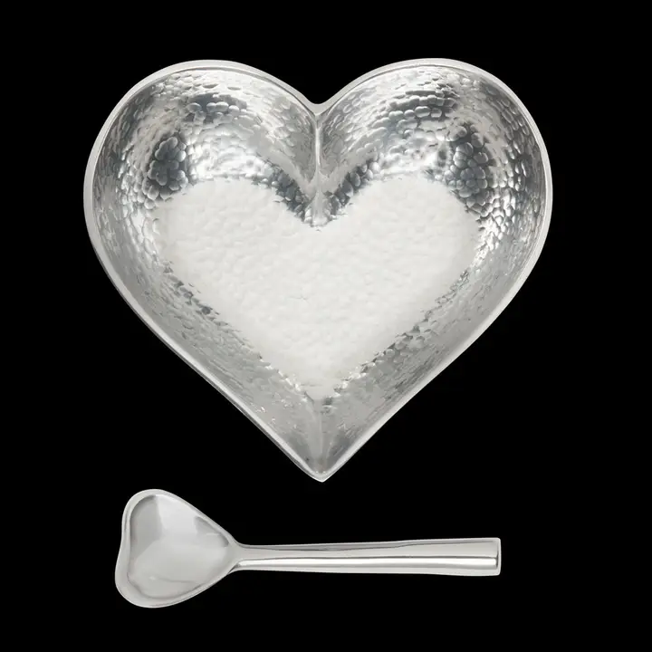 HAPPY HAMMERED HEART W SPOON