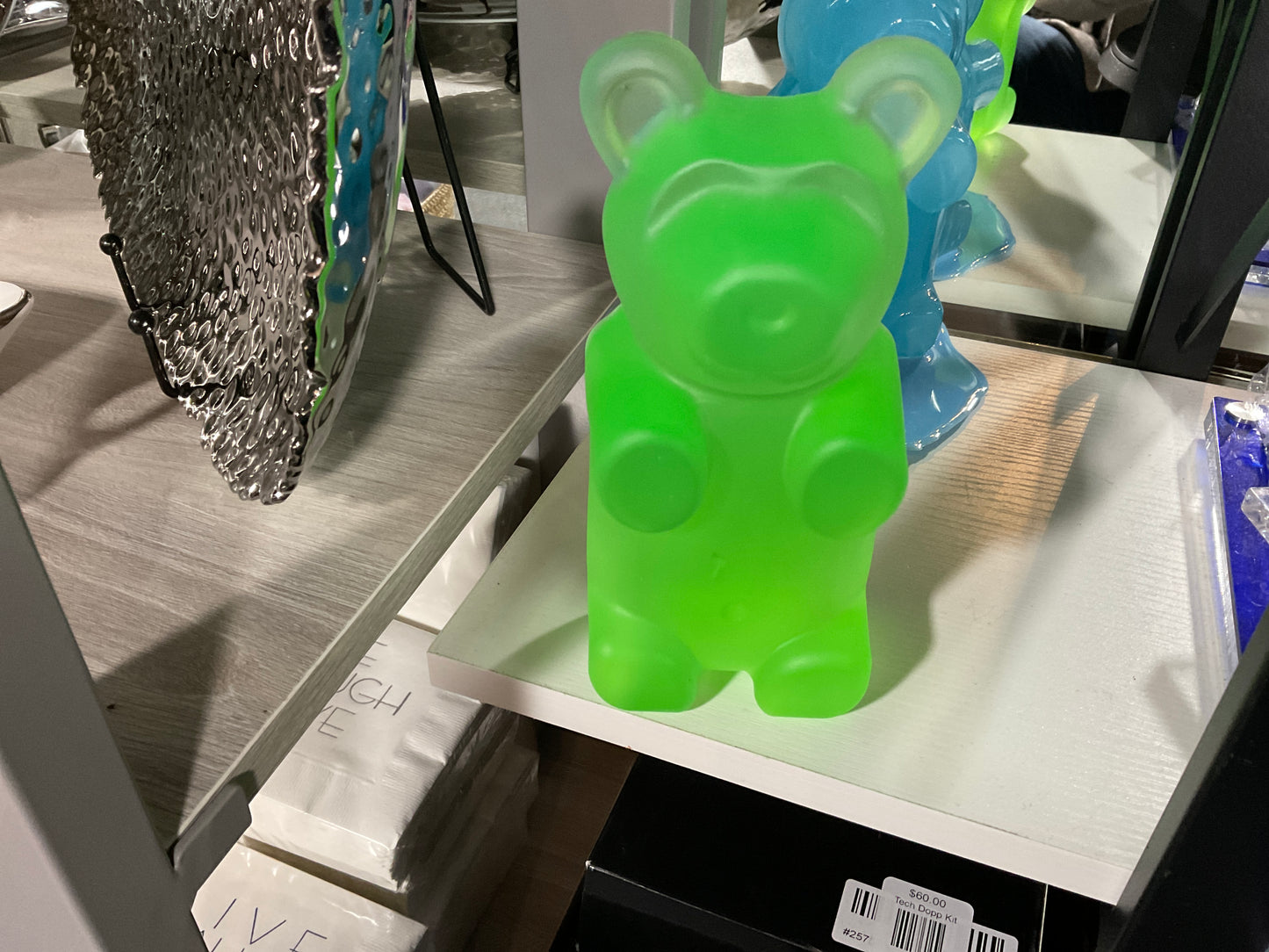 Matte Lime Resin Bear