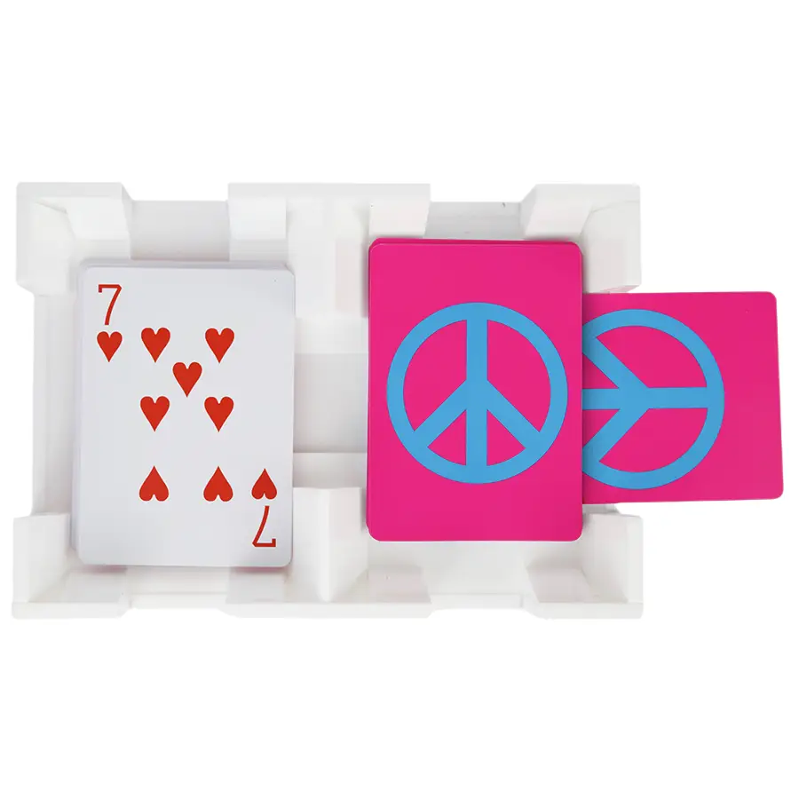 CANASTA CARD HOLDER WHITE