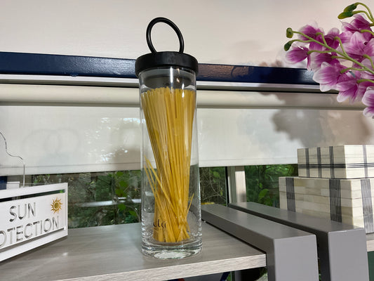 Black Iron Top Canister-Tall