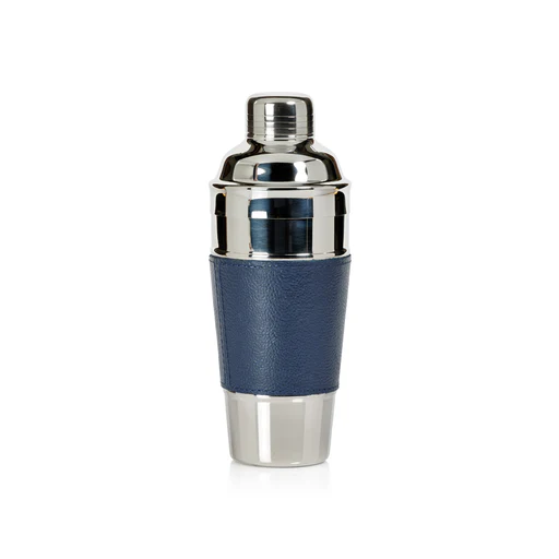 Laguna Nickel & Leather Cocktail Shaker