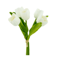 Pack of 5-stems Real Touch Medium Open Tulip