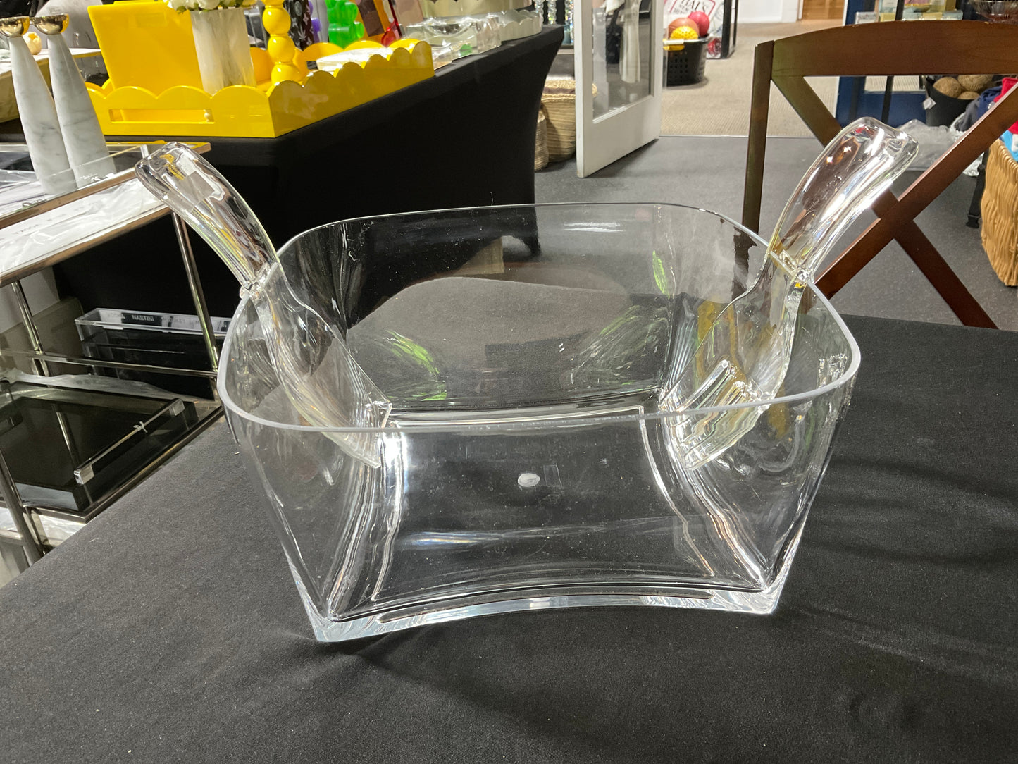 Square Salad Bowl with Servers