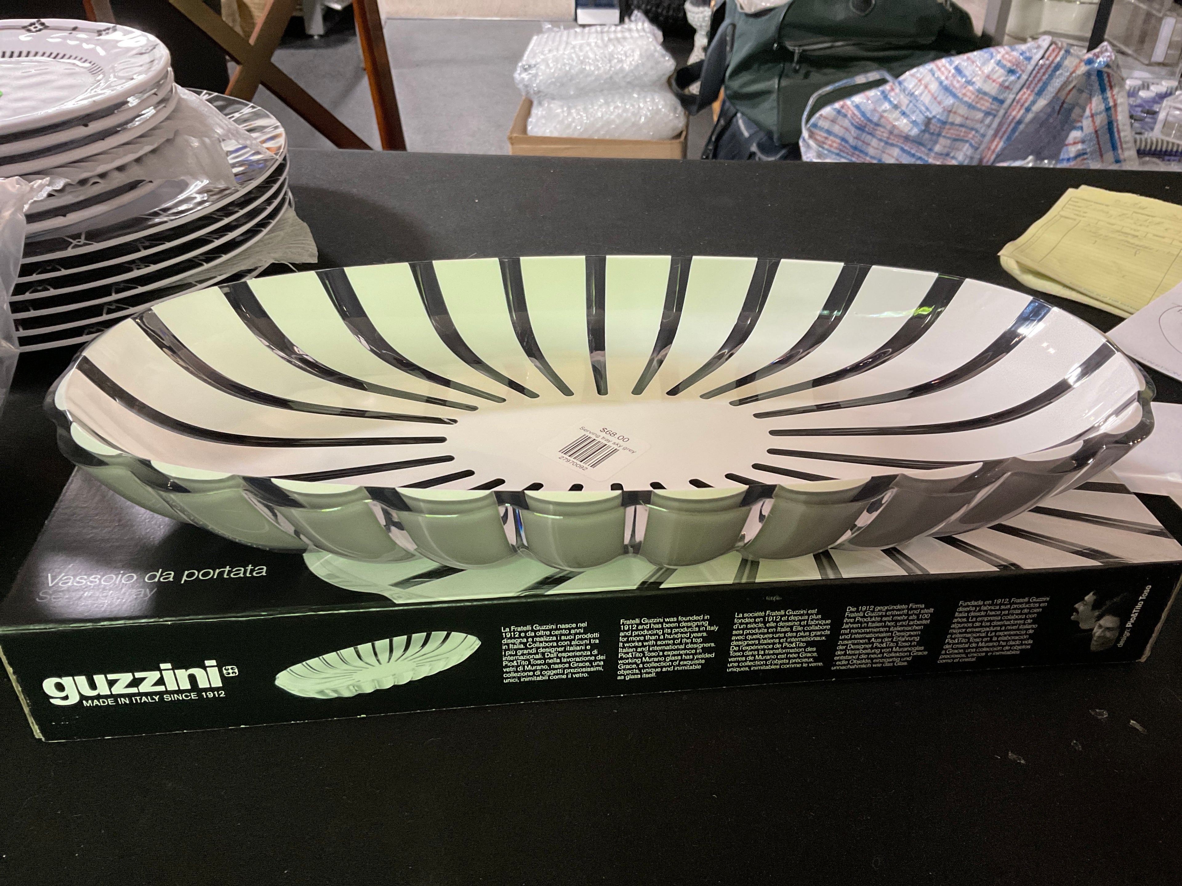 Grace Serving Tray-Grey