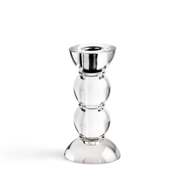 Icy Bobbin Candlestick Clear