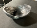 8" ALMOND BOWL BLACK MARBLE