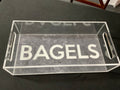 Bagel Tray with Cutout Handles